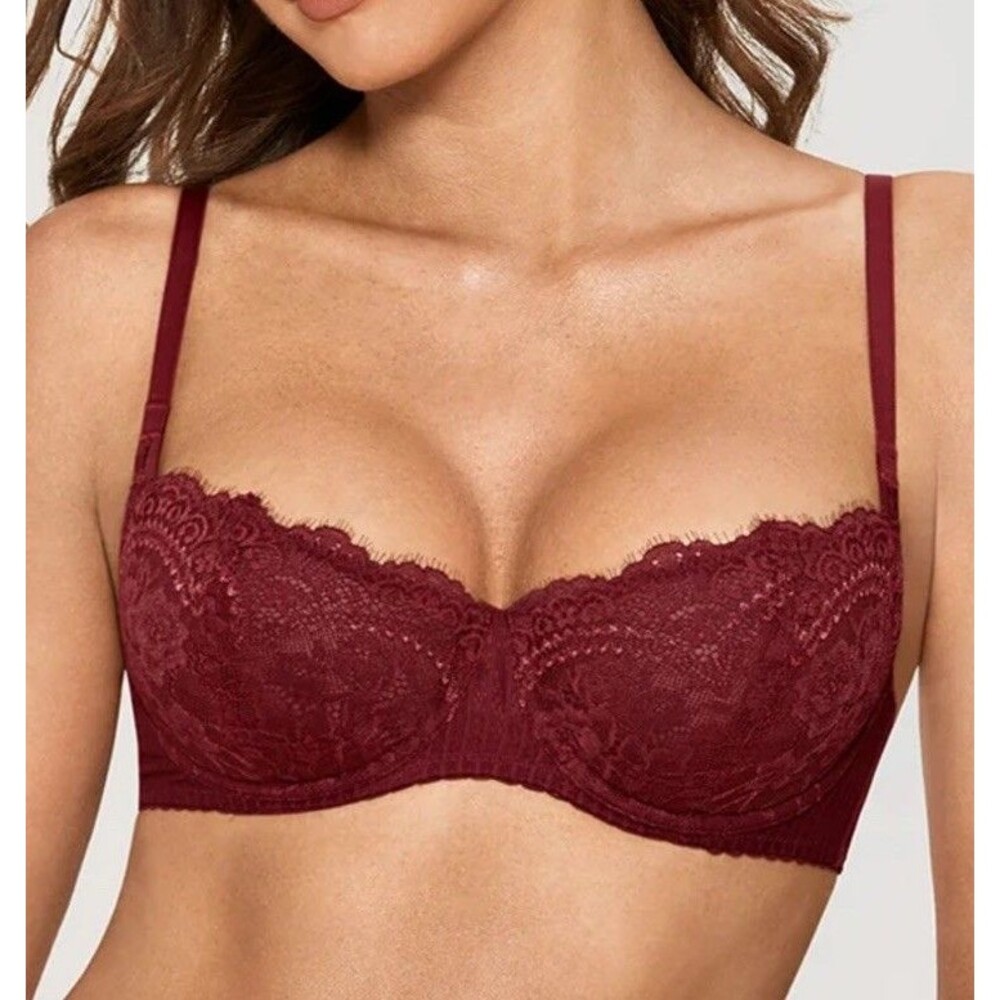 NWT Dobreva Sexy Lace Push Up Balconette Bra 32A